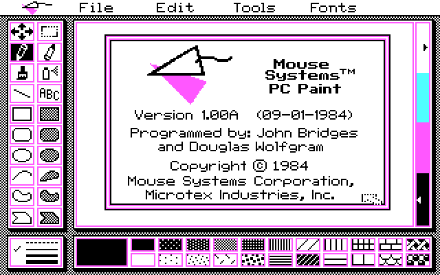PC Paint 1.00A - About
